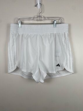 NWT Adidas Women's White 3" Pacer Running Shorts XL
